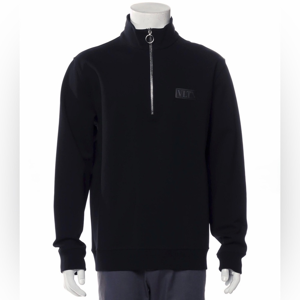 Valentino Men’s Mock Neck Long Sleeve Sweatshirt